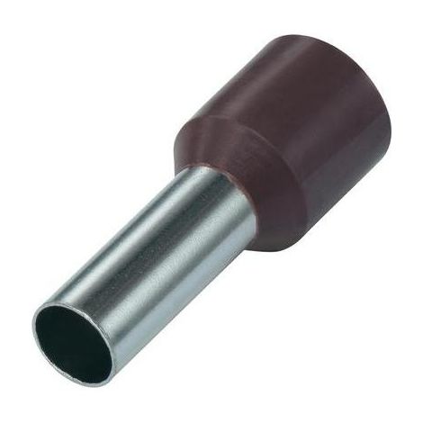 Embout simple d'extrémité de câble Vogt Verbindungstechnik 470812 10 mm² x 12 mm partiellement isolé marron 100 pc(s) (1/3)