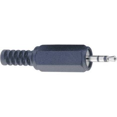 Jack 2.5 mm mâle, droit BKL Electronic 1107002 Nombre de pôles: 3 stéréo noir 1 pc(s) D72432 (1/3)