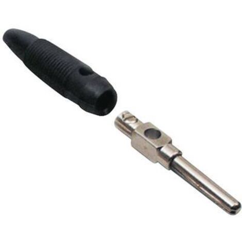BKL Electronic 072150-P Fiche banane mâle, droit Ø de la broche: 4 mm noir 1 pc(s) D27991 (1/2)