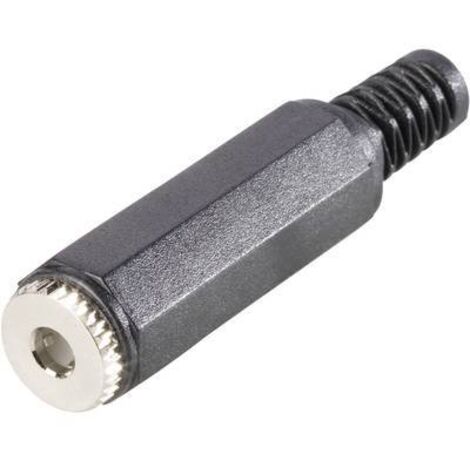 Jack 3.5 mm femelle, droit BKL Electronic 1108017 Nombre de pôles: 4 stéréo noir 1 pc(s) D27469 (1/2)
