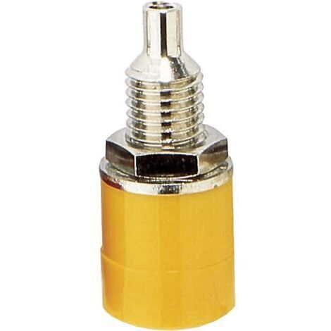 FICHE DE TEST FEMELLE BKL ELECTRONIC 72308 EMBASE FEMELLE VERTICALE Ø DE BROCHE: 4 MM JAUNE 1 PC(S) (1/3)