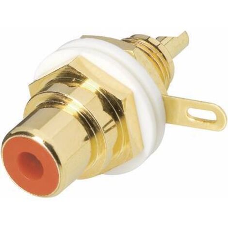 Cinch/RCA embase femelle BKL Electronic 0101144-C Nombre de pôles: 2 rouge 1 pc(s) D21912 (1/2)