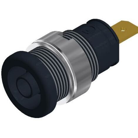 DOUILLE BANANE DE SÉCURITÉ Ø DE LA BROCHE: 4 MM SKS HIRSCHMANN SEB 2610 F4,8 972355100 NOIR 1 PC(S) (1/4)