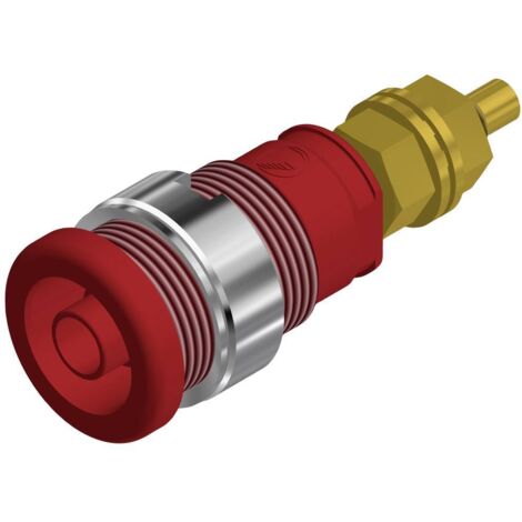 DOUILLE BANANE DE SÉCURITÉ Ø DE LA BROCHE: 4 MM SKS HIRSCHMANN SEB 2600 G M4 972354101 ROUGE 1 PC(S) (1/2)