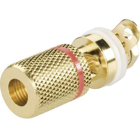 Douille banane Ø de la broche: 4 mm BKL Electronic 0103035 rouge 1 pc(s) D11779 (1/3)