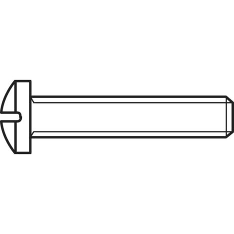 Vis à tête bombée TOOLCRAFT 815500 100 pc(s) M4 16 mm tête bombée cruciforme acier N/A C93377 (1/2)