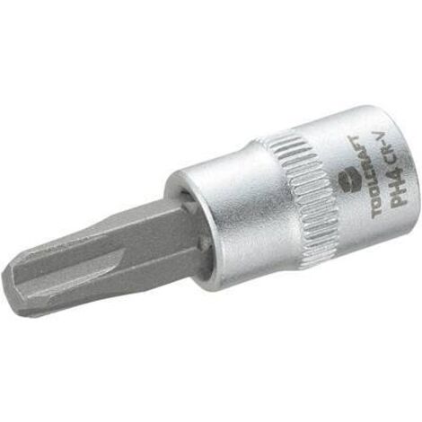DOUILLE 6,3 MM (1/4'') AVEC EMBOUT CRUCIFORME PH4 TOOLCRAFT 816055 1/4'' (6.3 MM) CRUCIFORME PH 4 LONGUEUR 37 MM (1/2)