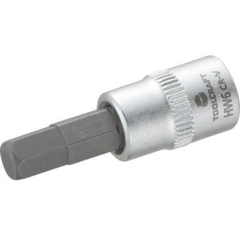 DOUILLE 6,3 MM (1/4'') AVEC EMBOUT À 6 PANS CREUX 6 MM TOOLCRAFT 816071 1/4'' (6.3 MM) EMBOUT À 6 PANS CREUX 6 MM LONGUEU (1/2)