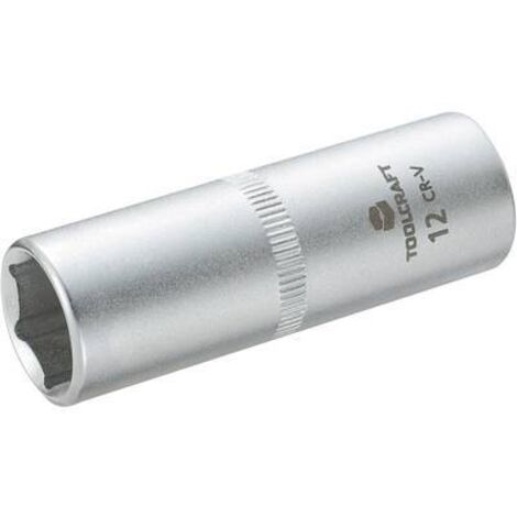 DOUILLE 6,3 MM (1/4'') TOOLCRAFT 816101 1/4'' (6.3 MM) 12 MM 12 MM LONGUEUR 50 MM (1/2)