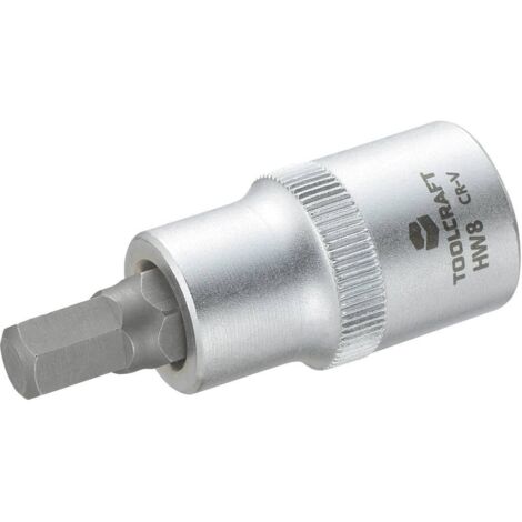 DOUILLE 12,5 MM (1/2'') AVEC EMBOUT À 6 PANS TOOLCRAFT 816158 1/2'' (12.5 MM) 8 MM LONGUEUR 55 MM (1/2)