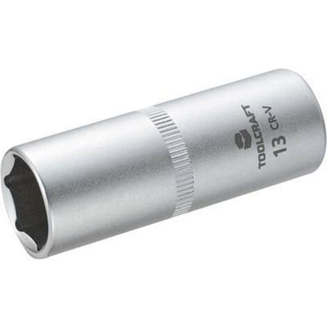 DOUILLE 6,3 MM (1/4'') TOOLCRAFT 816172 1/4'' (6.3 MM) 13 MM 13 MM LONGUEUR 50 MM (1/2)
