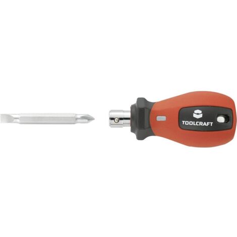 TOURNEVIS AVEC EMBOUT RÉVERSIBLE TOOLCRAFT 816273 (1/4)
