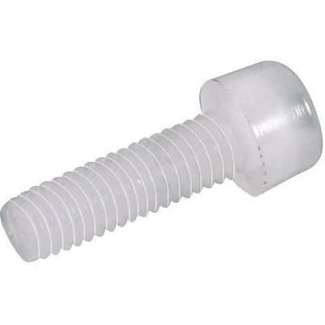 Vis cylindrique TOOLCRAFT 830315 10 pc(s) M5 25 mm tête cylindrique 6 pans intérieurs plastique, Polyamide N/A C27293 (1/2)