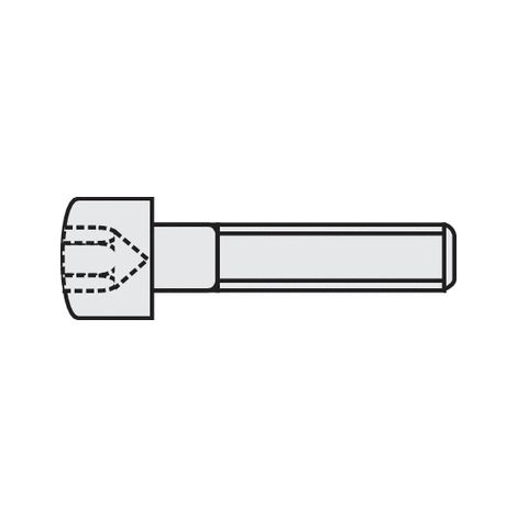 VIS CYLINDRIQUE TOOLCRAFT 839669 100 PC(S) M3 10 MM TÊTE CYLINDRIQUE 6 PANS INTÉRIEURS ACIER DIN 912 (1/4)