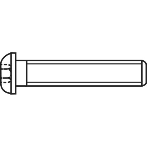 VIS À TÊTE BOMBÉE TOOLCRAFT 839793 100 PC(S) M3 12 MM TÊTE BOMBÉE 6 PANS INTÉRIEURS ACIER INOXYDABLE (1/2)