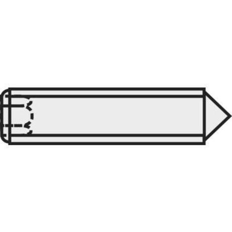 TOOLCRAFT 839845 Vis sans tête M6 10 mm acier 20 pc(s) C20613 (1/2)
