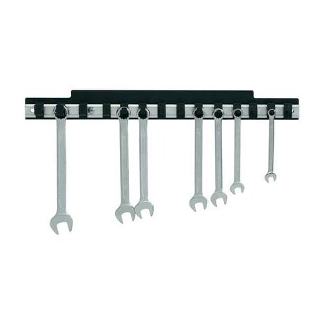Toolcraft – Porte-clés alu 14 emplacements – Fixation murale – Rangement optimisé pour outils – Matériel de montage inclus