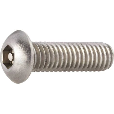 10 VIS DE SÉCURITÉ À 6 PANS AVEC PIVOT M5 X 20 MM TOOLCRAFT 88113 (1/2)