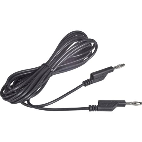 CORDON DE MESURE VOLTCRAFT MS5/SW [BANANE MÂLE 4 MM - BANANE MÂLE 4 MM] 5.00 M NOIR 1 PC(S) (1/3)
