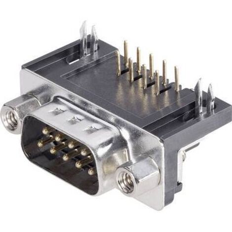 BKL Electronic 10120037 Embase SUB-D mâle 90 ° Nombre de pôles: 9 coudé pour circuits imprimés 1 pc(s) A214281 (1/2)