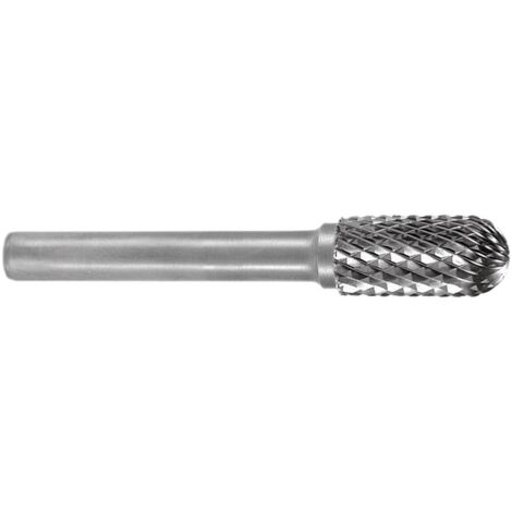 Ruko – Fraise cylindrique HM forme C 3 mm – Pour aciers alliés et inox – Longueur 43 mm – Denture croisée KVZ 4 – Carbure métal dur - C93590 (1/6)
