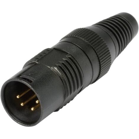 CONNECTEUR XLR HICON HI-X4CM-G MÂLE DROIT NOMBRE DE PÔLES: 4 NOIR 1 PC(S) (1/2)