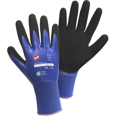 GANTS DE PROTECTION LEIPOLD + DÖHLE 1169 NYLON AVEC DOUBLE REVÊTEMENT NITRILE EN 388 TAILLE 11 (1/3)