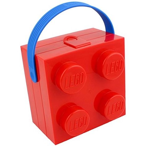ROOM COPENHAGEN 40240001 LEGO BOÎTE À GOÛTER AVEC ANSE PLASTIQUE ROUGE 11,8 X 16,5 X 16,5 CM