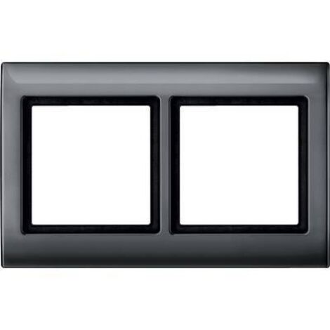 MERTEN 400214 PLAQUE DE FINITION AQUADESIGN, 2 POSTES, ANTHRACITE (1/2)