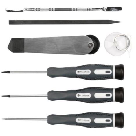 Velleman Trousse à outils, pour téléphones portables, 8 pièces, en Mallette, non magnétique, noir (1/5)