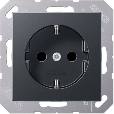 Jung simple Insert Prise de courant anthracite A1520BFANM 1 pc(s) Q267402 (1/2)