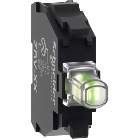 SCHNEIDER ELECTRIC ZBVB1 ÉLÉMENT LED AVEC CULOT DAMPOULE BLANC 24 V/DC, 24 V/AC 1 PC(S) (1/7)