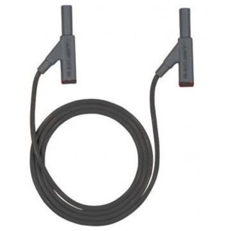 CORDON DE MESURE DE SÉCURITÉ BEHA AMPROBE 2146508 [ MÂLE 4 MM - MÂLE 4 MM] NOIR 1 M 1 PC(S) (1/2)