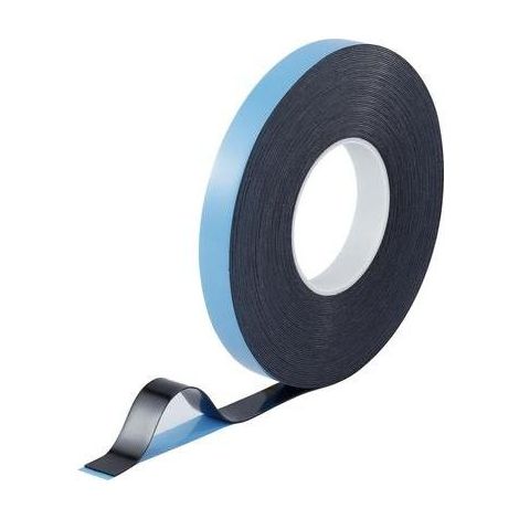 Toolcraft – Ruban adhésif double-face 93038C186 – 30 m x 20 mm – Colle acrylique résistante à +100 °C – Pour surfaces lisses et rugueuses - MM 1 PC