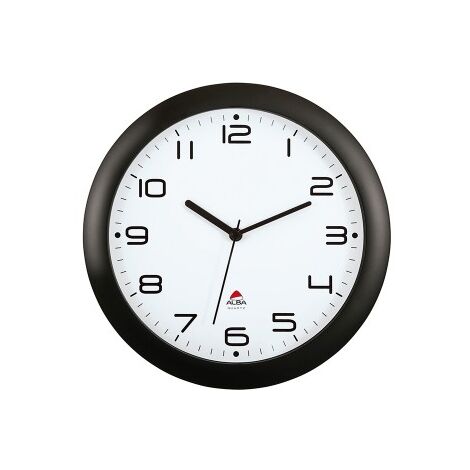 ALBA HORLOGE SILENCIEUSE 30CM QUARTZ - NOIR - 30,5X30,5X5CM HORNEW N (1/5)