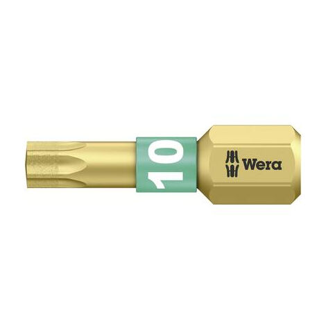 EMBOUT TORX T 10 WERA 05 066100 001 ACIER À OUTILS ALLIÉ, REVÊTEMENT DIAMANTÉ FORME (EMBOUTS): D 6.3 1 PC(S) (1/10)