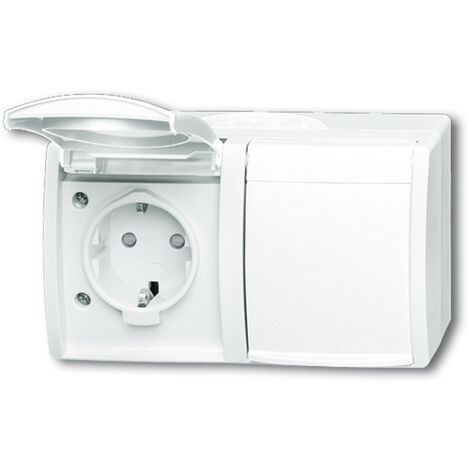 BUSCH-JAEGER 2084-0-0723 CEE 7/3 BLANC PRISE DE COURANT 2CKA002084A0723 (1/4)