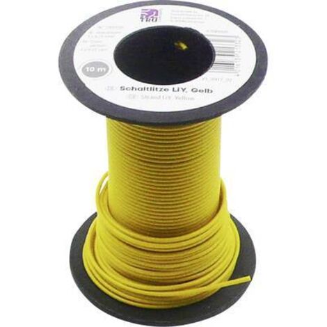 FIL DE CÂBLAGE LIY TRU COMPONENTS 1565158 1 X 0.22 MM² JAUNE 10 M (1/2)