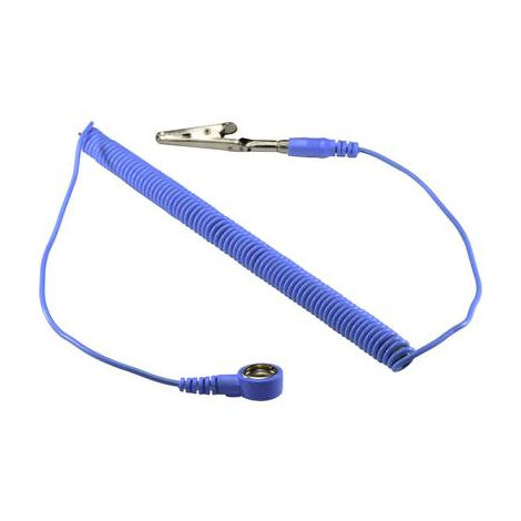 Câble de mise à la terre antistatique (ESD) TRU COMPONENTS SpKL-10-183-SK 1571685 1.83 m 1 pc(s)