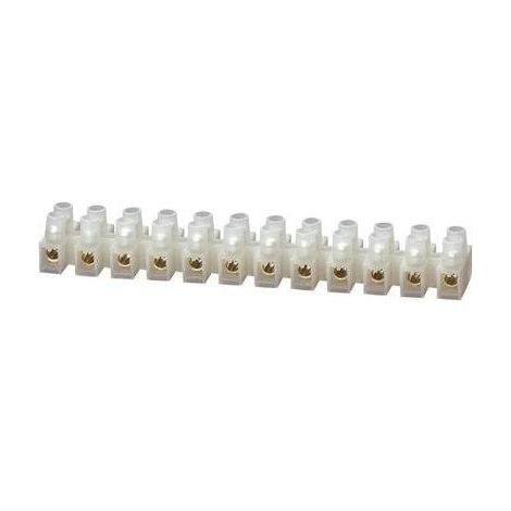 BORNIER DOMINO FLEXIBLE : 2,5-6 MM² RIGIDE : 2,5-6 MM² NOMBRE DE PÔLES : 12 610828 1 PIÈCE BLANC TRU COMPONENTS