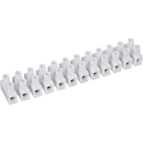 BORNIER DOMINO FLEXIBLE : 1,5-2,5 MM² RIGIDE : 1,5-2,5 MM² NOMBRE DE PÔLES : 12, 600300 1 PIÈCE BLANC TRU COMPONENTS (1/2)