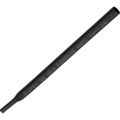 GAINE THERMORÉTRACTABLE SANS COLLE 2:1 TRU COMPONENTS B2G5-3 BK 1566753 NOIR Ø AVANT RETREINT: 3 MM 15 M (1/2)
