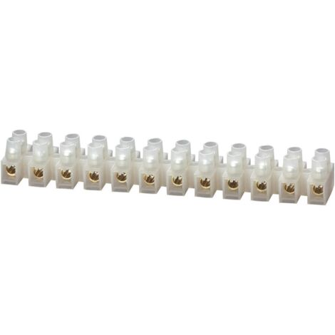 BORNIER DOMINO FLEXIBLE : 1,5-2,5 MM² RIGIDE : 1,5-2,5 MM² NOMBRE DE PÔLES : 12, 621293 1 PIÈCE BLANC TRU COMPONENTS (1/2)