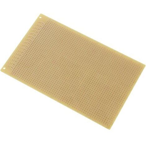 TRU COMPONENTS SU527413 Platine Euro Bakélite (L x l) 160 mm x 100 mm 35 µm Pas 2.54 mm Contenu 1 pc(s) S888391 (1/4)