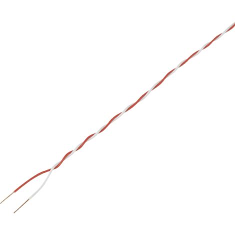 Fil de câblage TRU COMPONENTS SH1998C499 1572354 2 x 0.20 mm² rouge, blanc 20 m S452311 (1/2)
