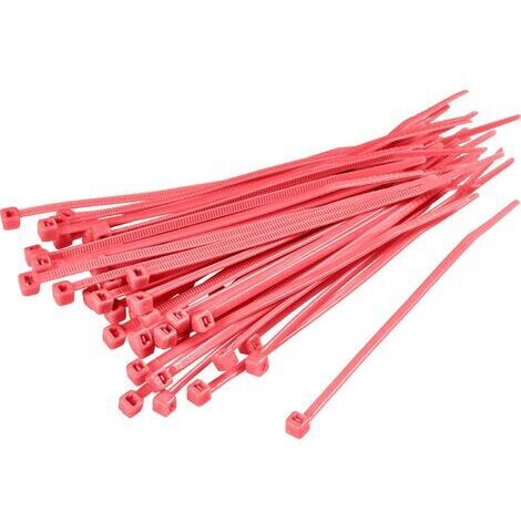 SERRE-CÂBLES 300 MM X 4.80 MM ROUGE TRU COMPONENTS TC-CV300S203 1593706 CRANTAGE INTÉRIEUR 100 PC(S) (1/3)