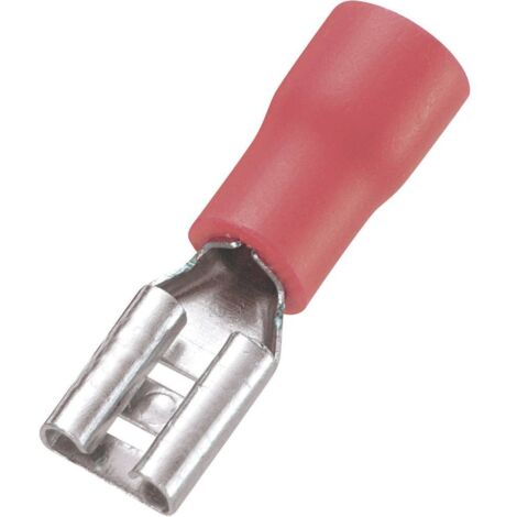COSSE CLIP 4.8 MM X 0.5 MM TRU COMPONENTS FDD1.25-187(5) 745122 0.50 MM² 1.50 MM² PARTIELLEMENT ISOLÉ ROUGE 100 PC(S) (1/3)