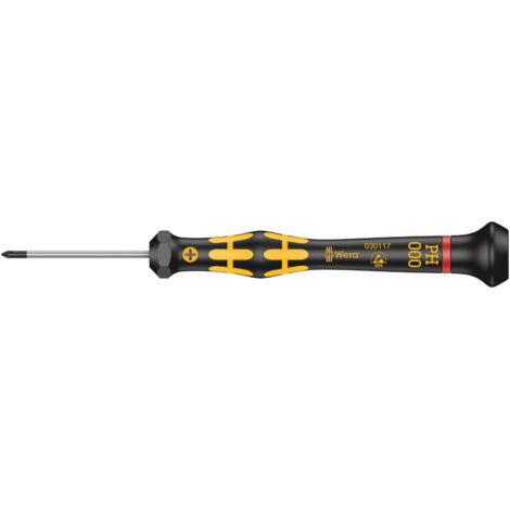 WERA 05030117001 1550 TOURNEVIS KRAFTFORM MICRO, JAUNE, PH 000 X 40 MM (1/5)