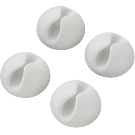 SUPPORT DE CÂBLE POUR PLAGE DE Ø: 9 MM (MAX) TRU COMPONENTS SWC-10WT/4P 542241 BLANC 4 PC(S) (1/3)