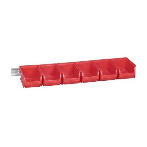 Bac à bec 457060 615 x 165 x 75 mm – Polypropylène rouge – Indéformable et résistant aux températures de -10° à +60° – Allit (1/7)
